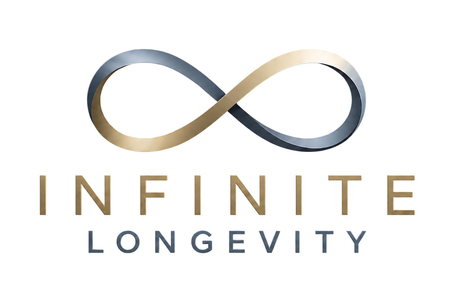 Infinite Longevity — infinite symbol in gold and steel